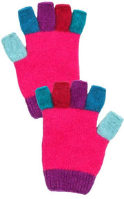 Kid's Fingerless Gloves - Peony